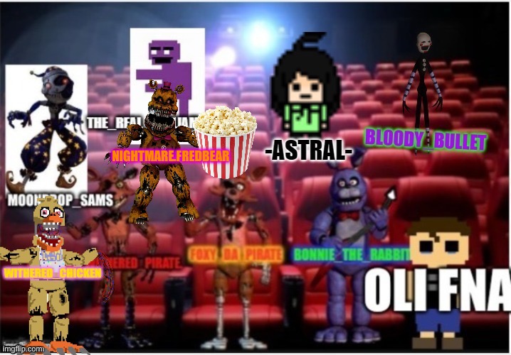 I have aquired movie lasting popcorn | NIGHTMARE.FREDBEAR | image tagged in fnaf | made w/ Imgflip meme maker