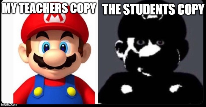 Teacher's Copy - Imgflip