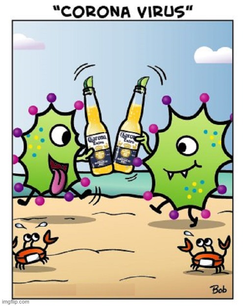 2 out of 2 Viruses Prefer Corona over certain other beers | image tagged in vince vance,corona virus,corona beer,memes,comics/cartoons,beach | made w/ Imgflip meme maker