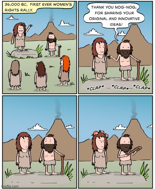 Cave Woman Cliche | image tagged in comics | made w/ Imgflip meme maker