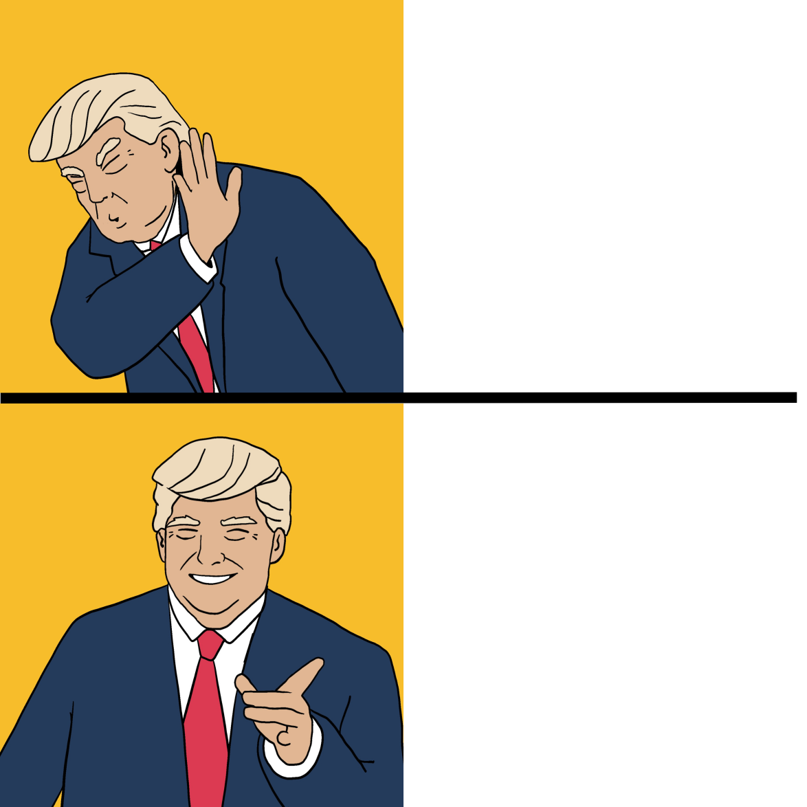 High Quality Trump Drake Blank Meme Template