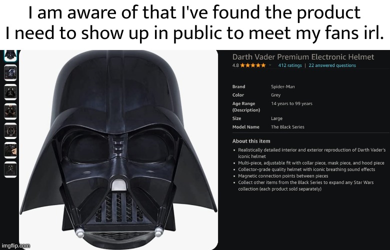 I need this, fr. | I am aware of that I've found the product I need to show up in public to meet my fans irl. | image tagged in i need this to socialize | made w/ Imgflip meme maker