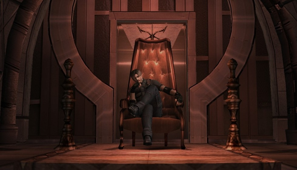 Leon Sitting On a Throne (Remake) Blank Meme Template