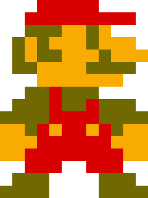 8-Bit Mario Blank Meme Template