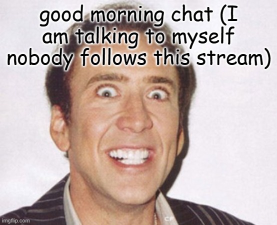 spdupdfhtposlkjdcjvjfdlso;f | good morning chat (I am talking to myself nobody follows this stream) | image tagged in good morning handsome | made w/ Imgflip meme maker