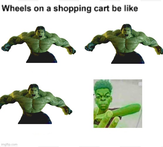 Wheels on a shopping cart be like | image tagged in wheels on a shopping cart be like | made w/ Imgflip meme maker