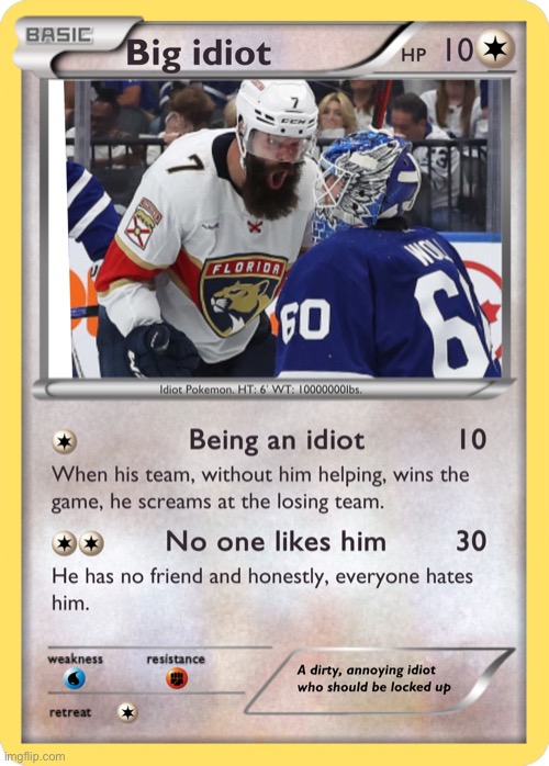 No one likes Gudas | image tagged in maple leafs,gudas,idiot | made w/ Imgflip meme maker