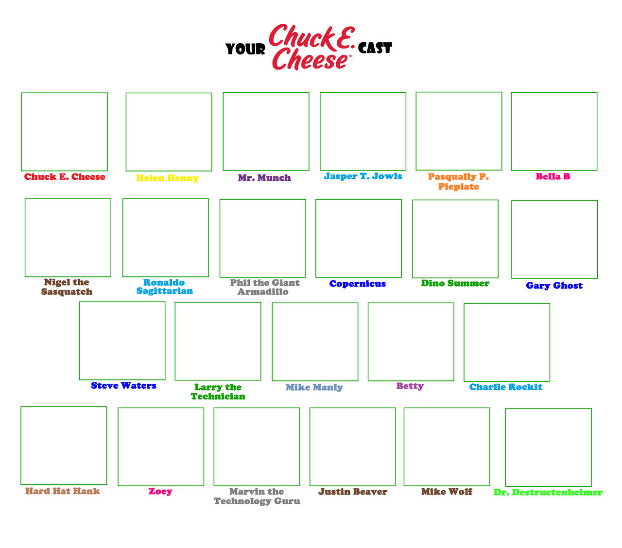 Chuck E Cheese Blank Meme Template