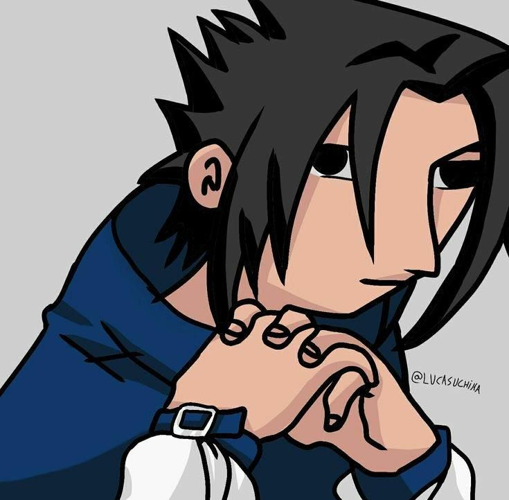 High Quality sasuke pensando Blank Meme Template