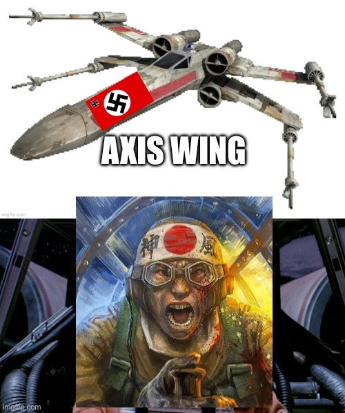 Axis Wing Kamikaze Luke | AXIS WING | image tagged in luke skywalker x-wing death star episode iv,kamikaze,pilot | made w/ Imgflip meme maker