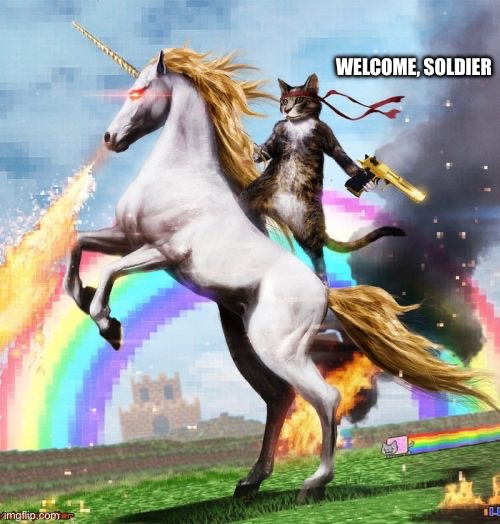 Welcome To The Internets Meme | WELCOME, SOLDIER | image tagged in memes,welcome to the internets | made w/ Imgflip meme maker