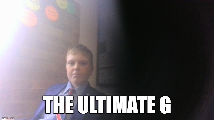 He is the one the only RedCatGaming1yt | THE ULTIMATE G | image tagged in face reveal | made w/ Imgflip meme maker