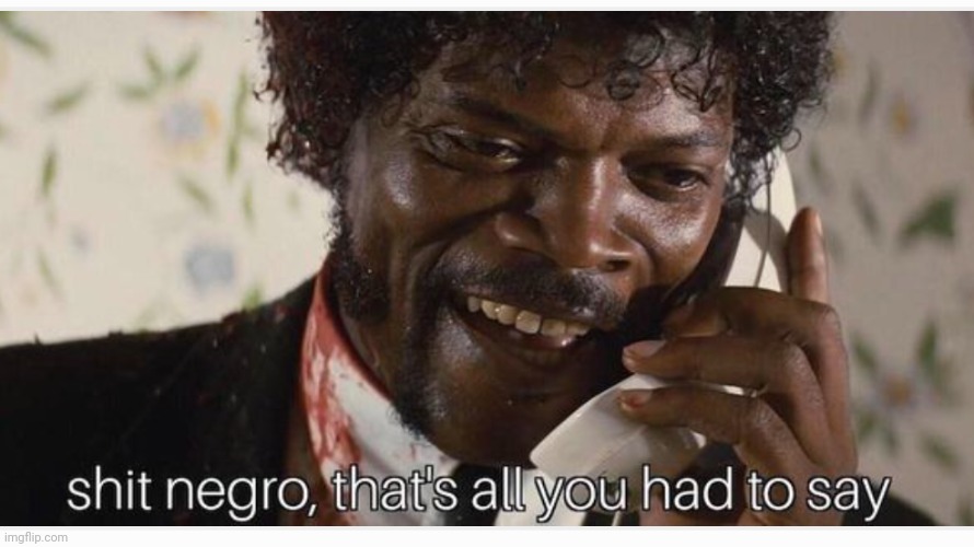 Shit negro that's all you had to say | image tagged in shit negro that's all you had to say | made w/ Imgflip meme maker