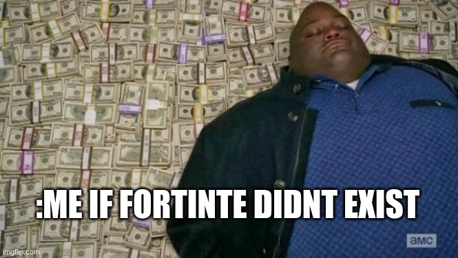 without fortnite i would be ritcher than elon musk | :ME IF FORTINTE DIDNT EXIST | image tagged in huell money,fortnite,funny memes | made w/ Imgflip meme maker