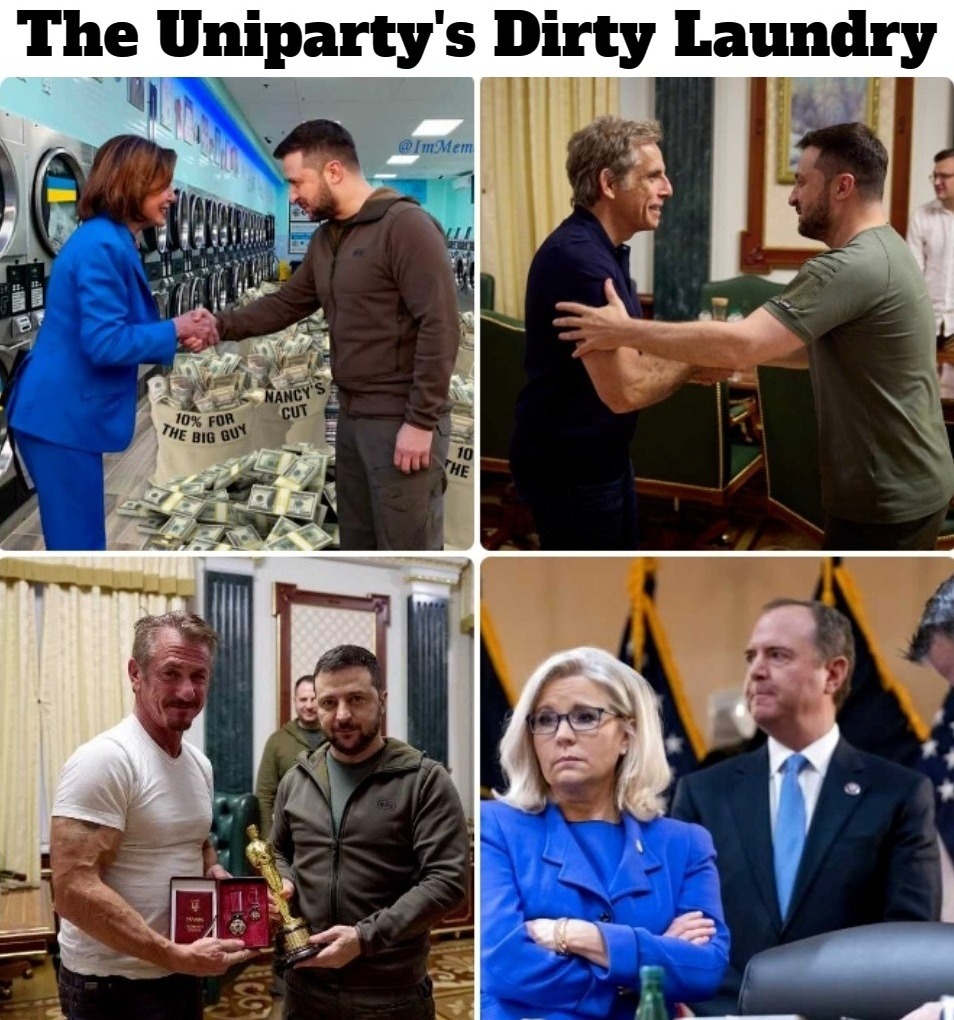 Your Uniparty Hard at Work | image tagged in uniparty,grand theft,money laundering,ukraine,weasels,selling out america | made w/ Imgflip meme maker