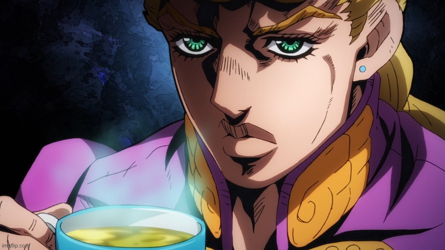 giorno drinking JARATE | made w/ Imgflip meme maker