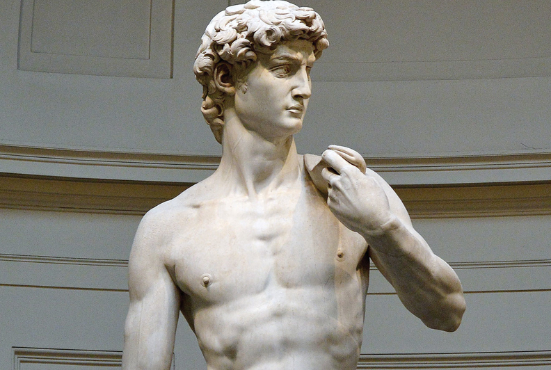 Michelangelo's David Blank Meme Template