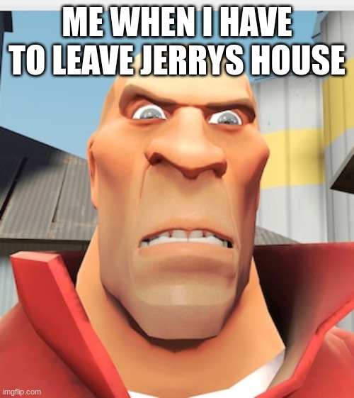 >:( | ME WHEN I HAVE TO LEAVE JERRYS HOUSE | image tagged in tf2,team fortress 2 | made w/ Imgflip meme maker