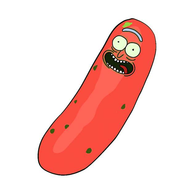 Red Pickle Rick Blank Meme Template