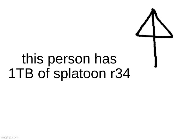 this person has 1TB of splatoon r34 | made w/ Imgflip meme maker