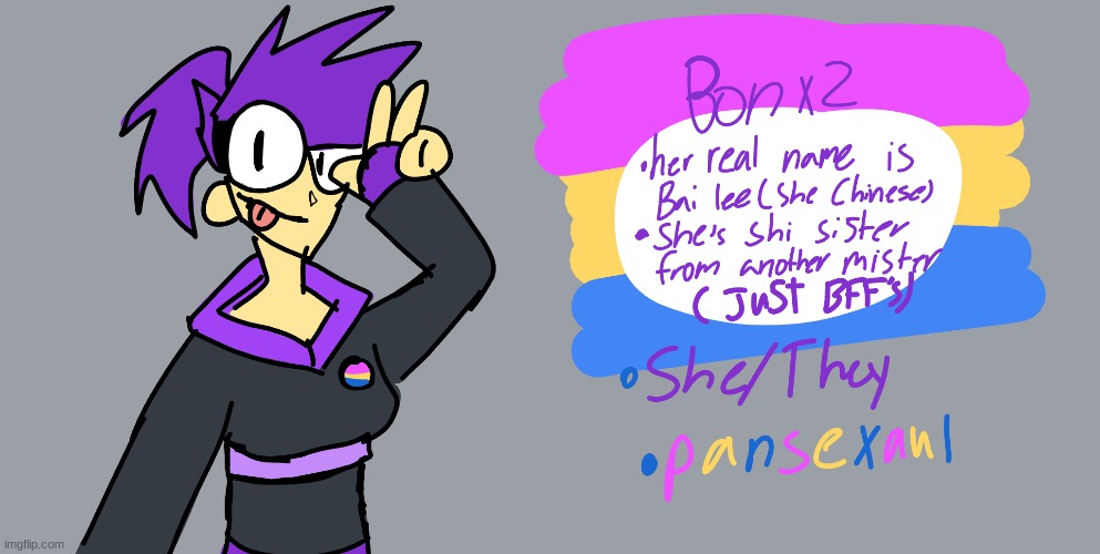 here's Bonx2, a new character i made | made w/ Imgflip meme maker
