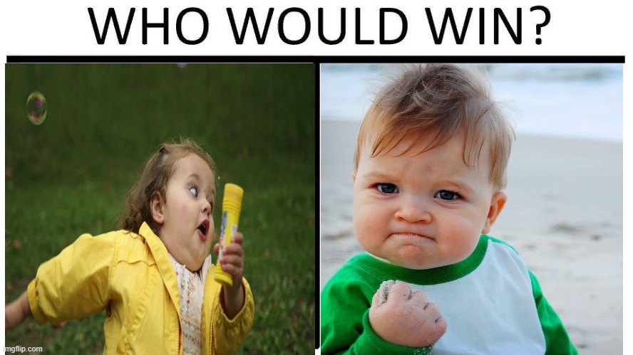 For girl comment. For boy upvote. On friday i will see who will win :) | image tagged in who would win,ohiomaxum | made w/ Imgflip meme maker