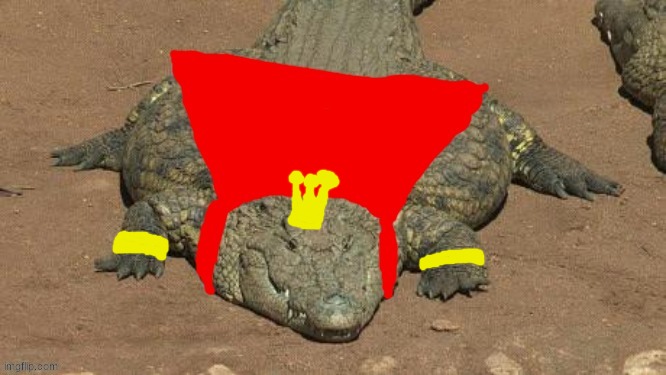 edited the fat crocodile image t look like king k rool | made w/ Imgflip meme maker