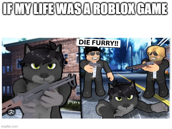 roblox | IF MY LIFE WAS A ROBLOX GAME | image tagged in memes,roblox,anti furry,why are you reading this,stop reading the tags,me and the boys | made w/ Imgflip meme maker