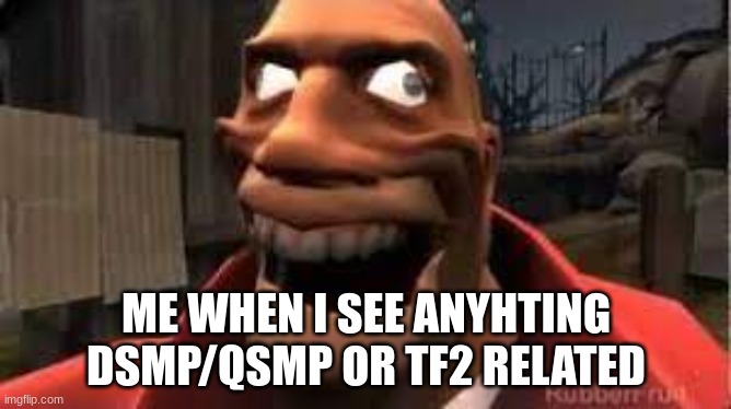 ME WHEN I SEE ANYHTING DSMP/QSMP OR TF2 RELATED | image tagged in tf2,dsmp,qsmp | made w/ Imgflip meme maker