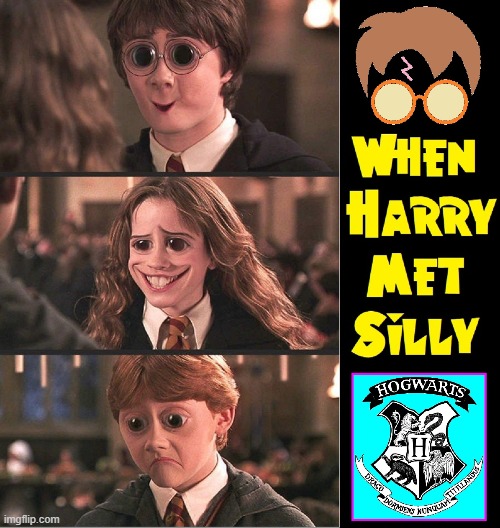 A humorous harry potter meme with ron weasley and hermione granger