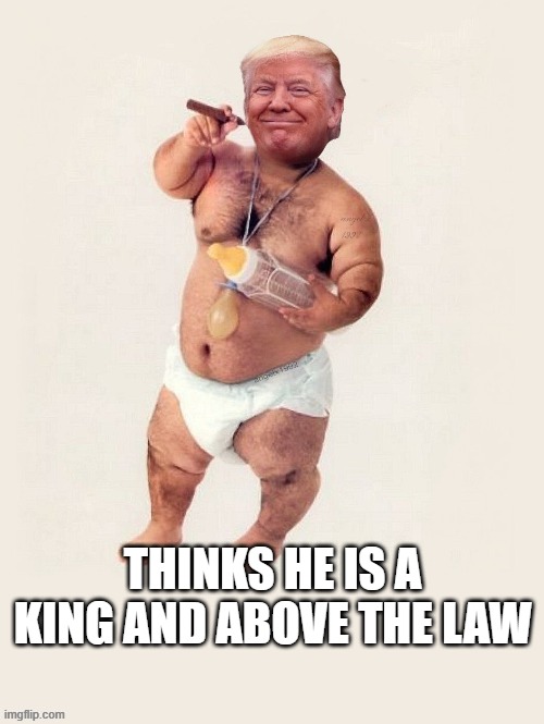 THINKS HE IS A KING AND ABOVE THE LAW | made w/ Imgflip meme maker
