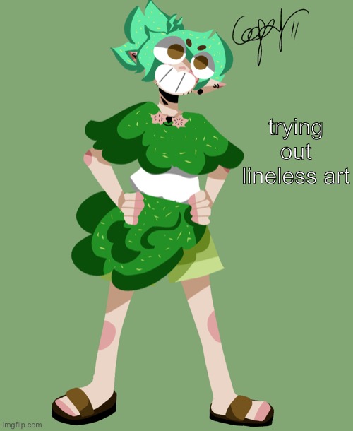 trying out lineless art | made w/ Imgflip meme maker