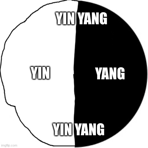 Yin Yang | YIN YANG YIN YANG YIN YANG | image tagged in yin yang | made w/ Imgflip meme maker