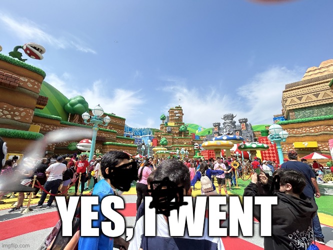 Mario land, wahoo! | YES, I WENT | image tagged in mario land | made w/ Imgflip meme maker