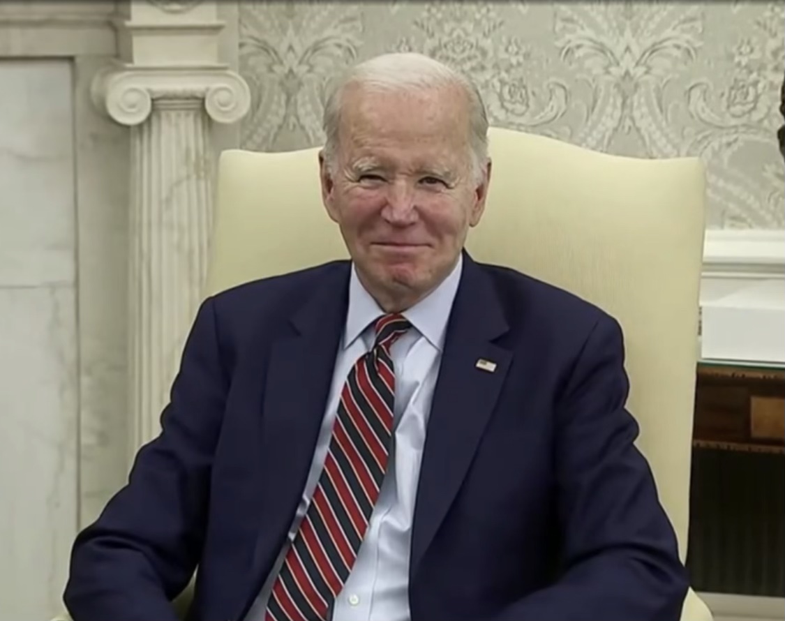 Joe Biden smug Blank Meme Template