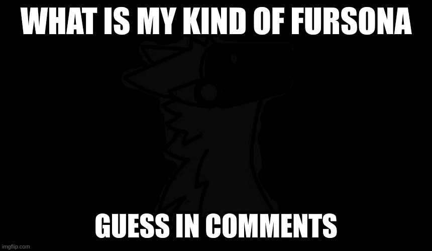 guess | WHAT IS MY KIND OF FURSONA; GUESS IN COMMENTS | image tagged in what,am,i | made w/ Imgflip meme maker