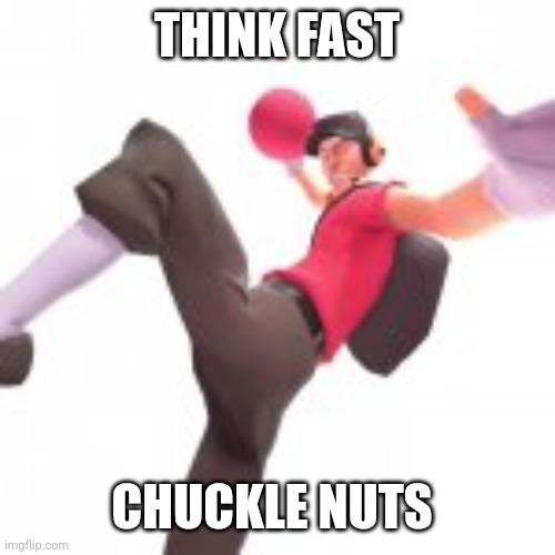 THINK FAST CHUCKLE NUTS | made w/ Imgflip meme maker