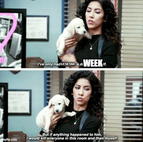 I've only had Arlo for a day and a half | LESESNE; WEEK | image tagged in i've only had arlo for a day and a half,rbny | made w/ Imgflip meme maker