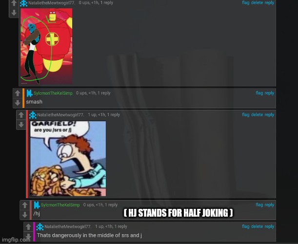 She doesn't know its impossible. don't tell her. | ( HJ STANDS FOR HALF JOKING ) | made w/ Imgflip meme maker