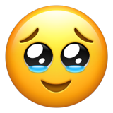 Face Holding Back Tears Emoji Meme Template