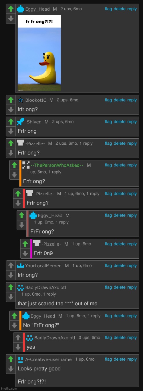 Remember when we “all” decided to comment Frfr Ong on wardenmemer’s post? | image tagged in good old days | made w/ Imgflip meme maker