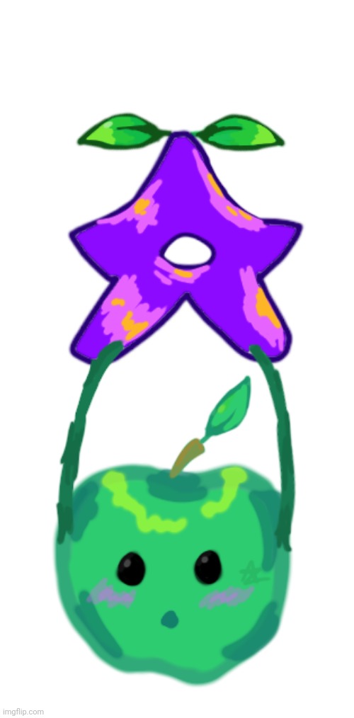 I drew a junimo from stardew valley :> | image tagged in stardew valley | made w/ Imgflip meme maker