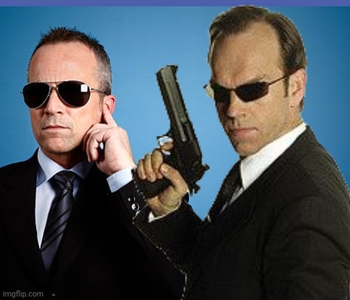 High Quality Feds. Agent Smith and Dick Head Blank Meme Template