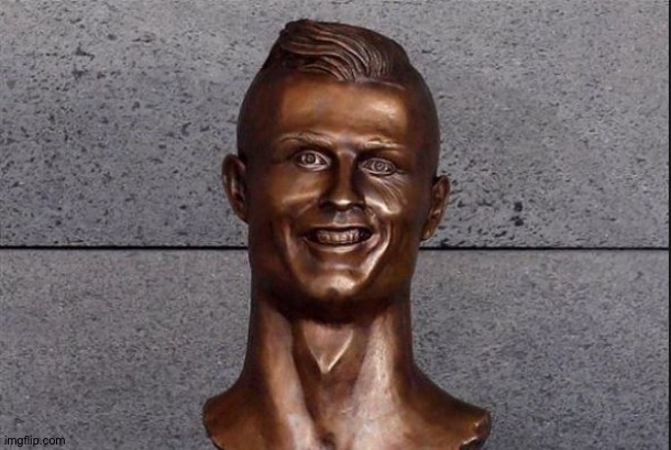 Ronaldo Statue | image tagged in ronaldo statue | made w/ Imgflip meme maker