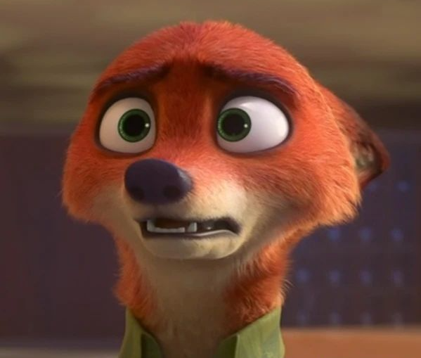 Nick Wilde Sad and Shocked Blank Meme Template