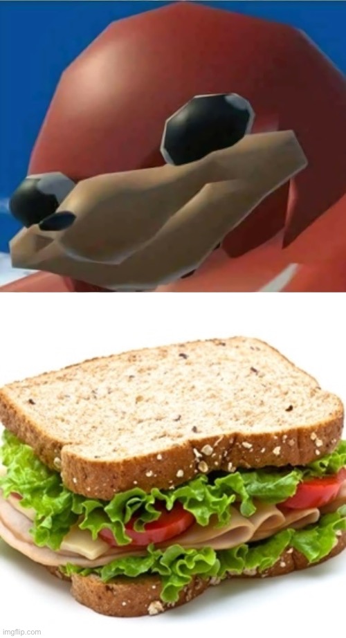 image tagged in ugandan knuckles,sandwich | made w/ Imgflip meme maker