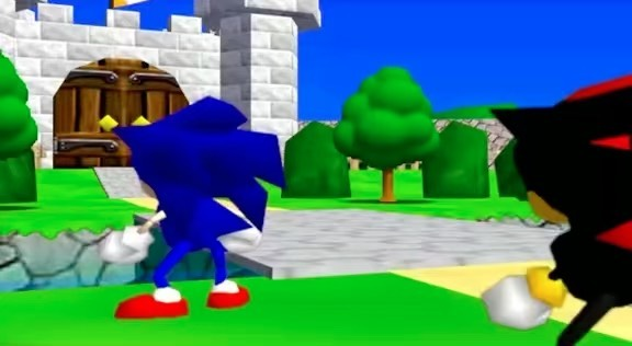 High Quality shadow stalking sonic Blank Meme Template