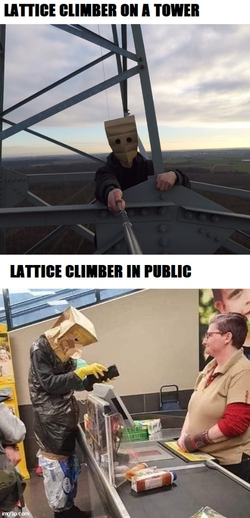 Pro Climbers | image tagged in pro climbers | made w/ Imgflip meme maker