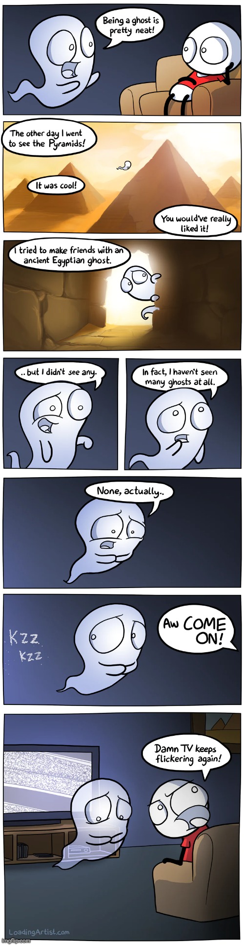 He got ghosted | image tagged in ghosts,tv,comics/cartoons,memes | made w/ Imgflip meme maker