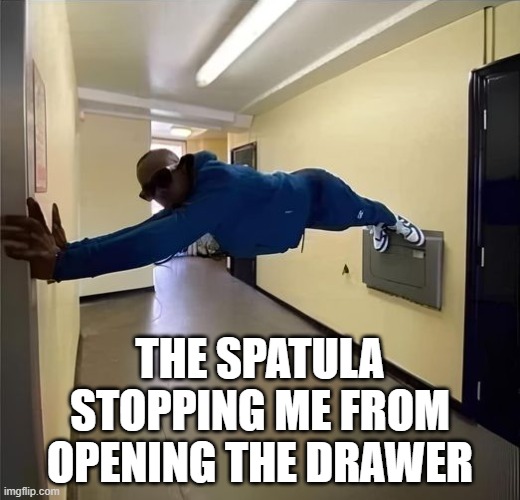 truth | THE SPATULA STOPPING ME FROM OPENING THE DRAWER | image tagged in spatula,drawer | made w/ Imgflip meme maker